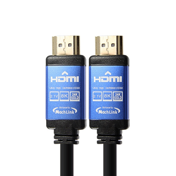 HDMI2.1ver 블루메탈 모니터 연결 케이블 1.8m