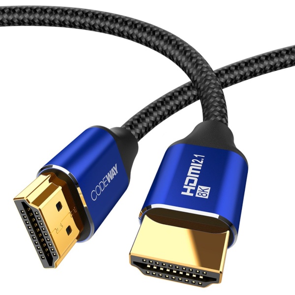 메탈형 2.1ver HDMI to HDMI 고성능 나일론 케이블 5m 블루
