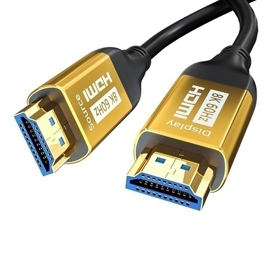 HDMI 2.1ver 장거리 광 골드메탈 케이블 70m