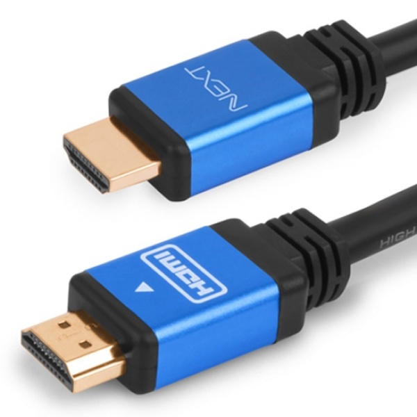 15m 장거리 HDMI 1.4ver 모니터 연결 메탈 케이블 블루
