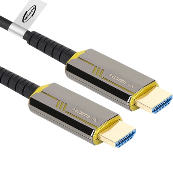 10m 장거리 HDMI 2.1ver 고해상도지원 광 메탈 케이블