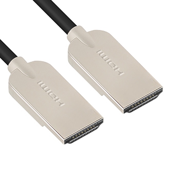 슬림형 HDMI 2.0 모니터 연결 실버메탈 케이블 1m