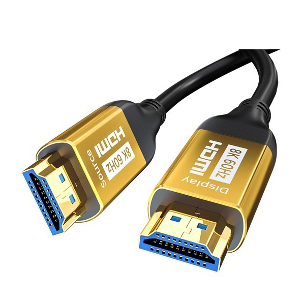 HDMI 2.1ver 골드메탈 장거리 광 케이블 15m