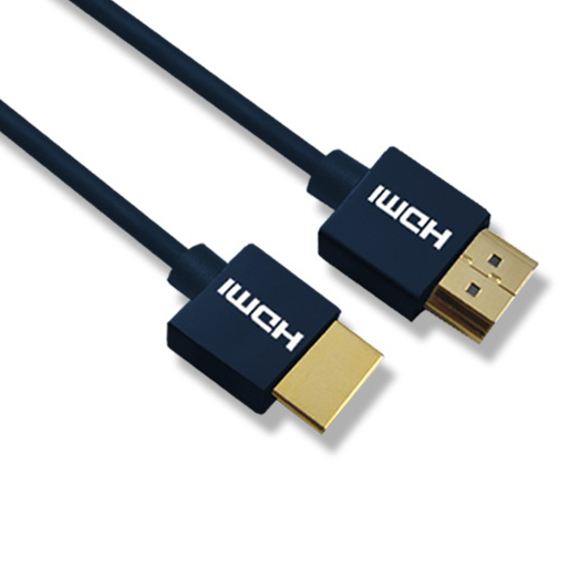 슬림형 HDMI to HDMI 2.0ver 연결 케이블 3m 다크네이비