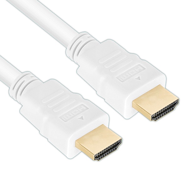 화이트 HDMI 2.0 모니터 연결 케이블 5m