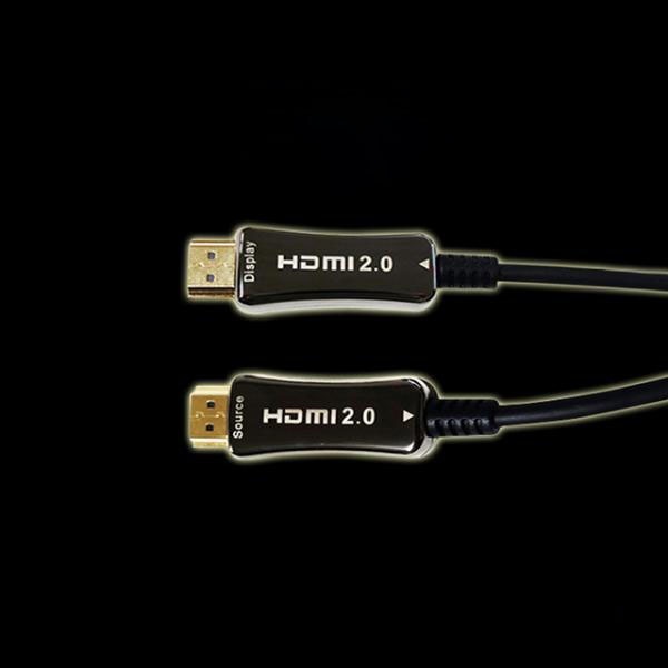 AOC 하이브리드 HDMI 2.0ver 디스플레이 광 장거리 케이블 20m 블랙