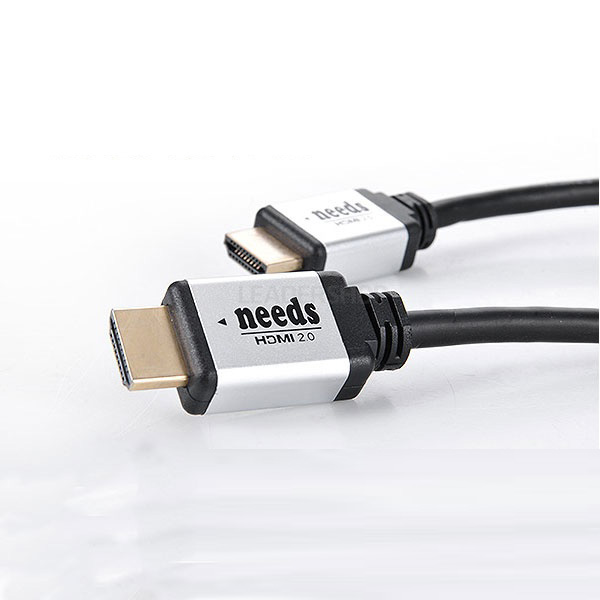 실버메탈 HDMI 2.0 모니터 연결 케이블 3m