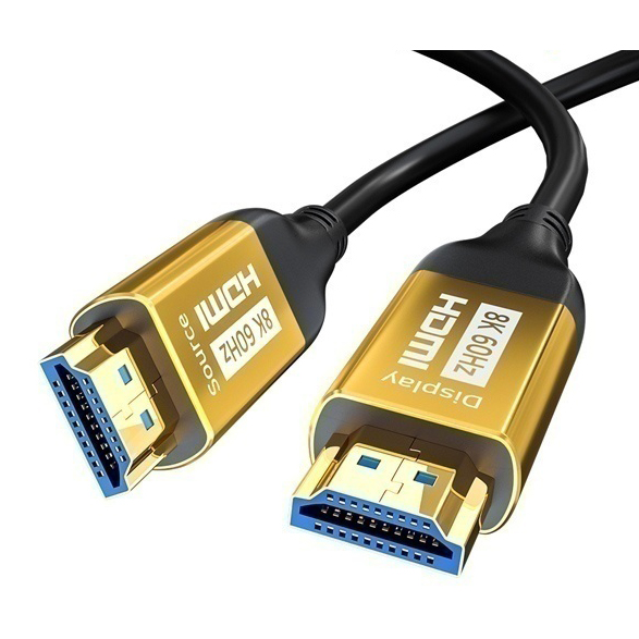 HDMI 2.1ver 광 장거리 골드메탈 케이블 100m