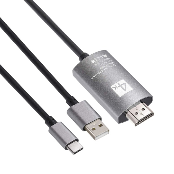 충전지원 C타입 to HDMI 미러링 케이블 2m