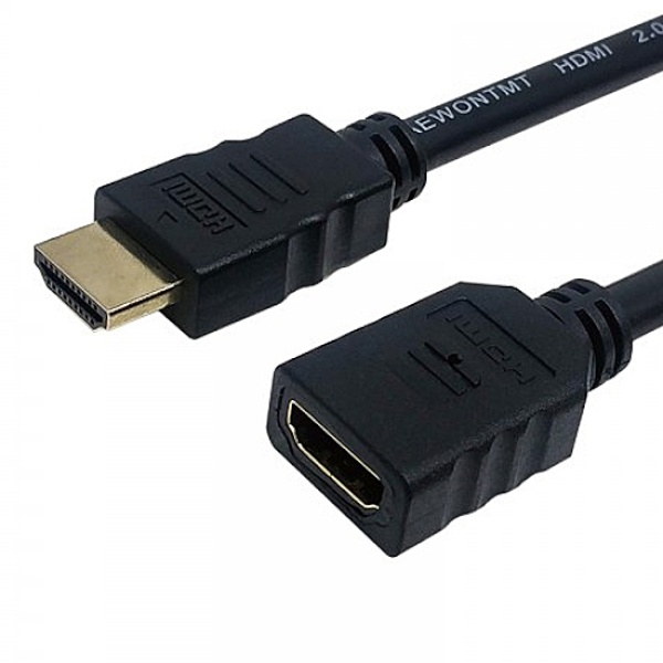 HDMI 2.0 M/F 모니터 연장 케이블 블랙 3m