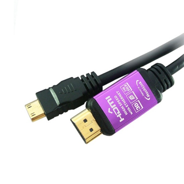 양방향 HDMI 변환 미니 HDMI1.4ver 메탈 케이블 1.2m