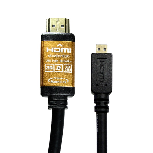 프로젝터/TV/카메라 HDMI to Micro HDMI 2.0 메탈 케이블 3m