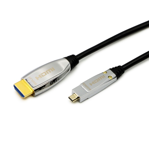 Micro HDMI to HDMI 2.1 모니터 초장거리 케이블 150m