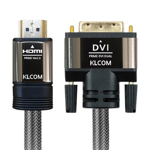 DVI-D 듀얼 to HDMI 모니터 변환 나일론 케이블 2m
