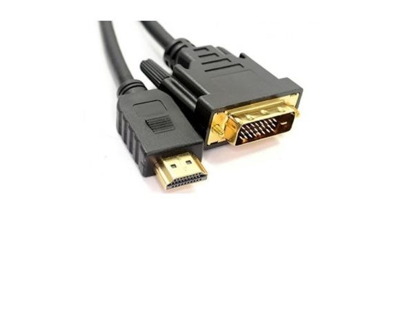 양방향 지원 듀얼모니터 DVI-D 듀얼 변환 HDMI1.4ver 연결 케이블 블랙 0.5m