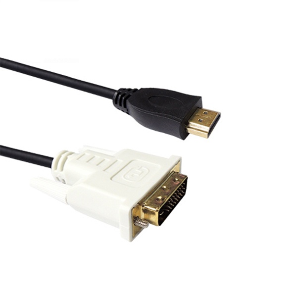 오피스 듀얼모니터 HDMI 1.4 to DVI-D 듀얼 변환케이블 1.5m