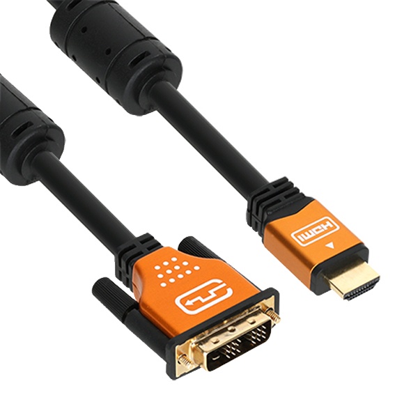 DVI to HDMI 싱글 모니터 변환 메탈 케이블 15m