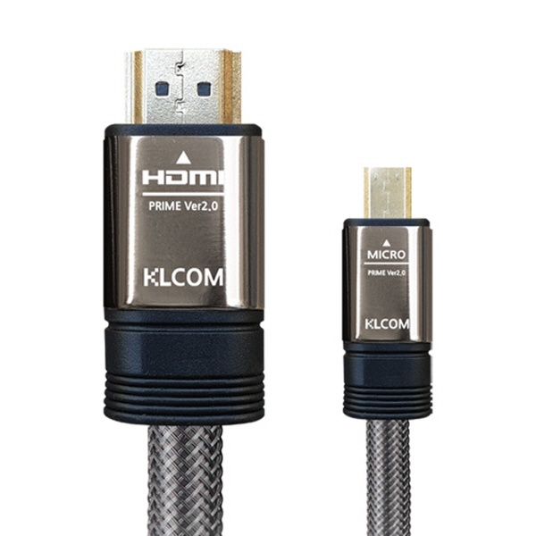 마이크로 Micro HDMI to HDMI 2.0 변환 연결케이블 1.8m