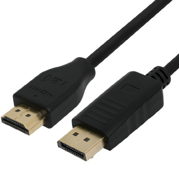 4K지원 DP v1.2 to HDMI 모니터 변환 케이블 3m 블랙