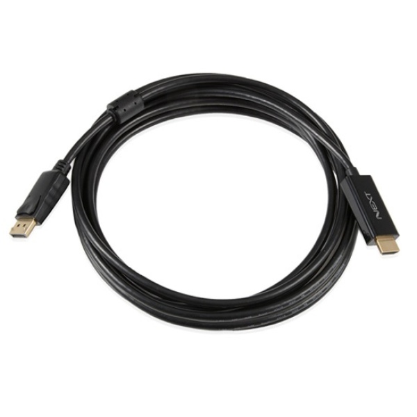 TV/빔프로젝터 DP1.2 to HDMI2.0 변환 케이블 블랙 5m
