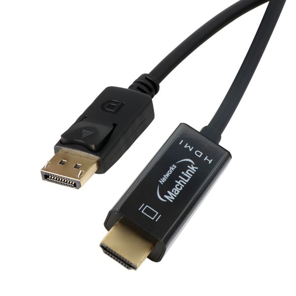 3중차폐구조 DP to HDMI 변환 케이블 2m 블랙