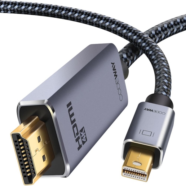 메탈형 미니 DP to HDMI 노트북 변환 케이블 1m