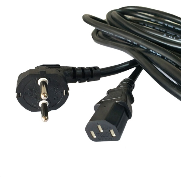 220V 16A 1.5㎟ X 3C 컴퓨터 일자형플러그 전원케이블 2m