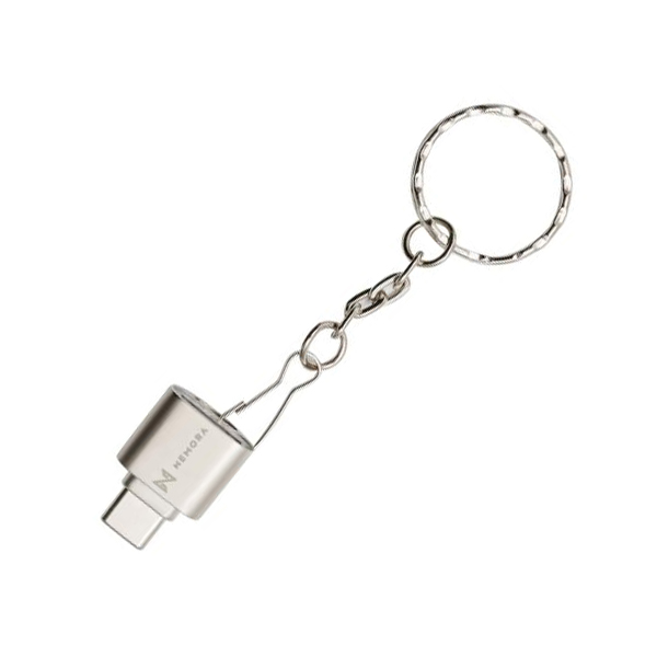휴대용 USB C type to Micro SD 소형 카드리더기 라이트골드