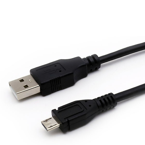 USB-A 2.0 to Micro 5핀 충전케이블 블랙/0.3m