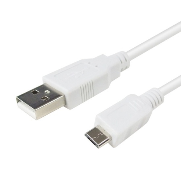 USB-A 2.0 to Micro 5핀 충전케이블 화이트/0.8m