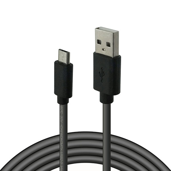USB A/M-마이크로 5핀 충전/데이터 스마트폰 케이블 블랙 2m