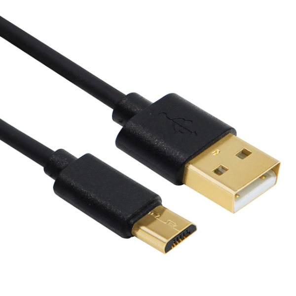 USB2.0 변환 마이크로5핀 고속충전 케이블 블랙 1m