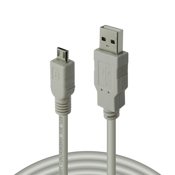 USB-A 2.0 to Micro 5핀 충전케이블 그레이/2m