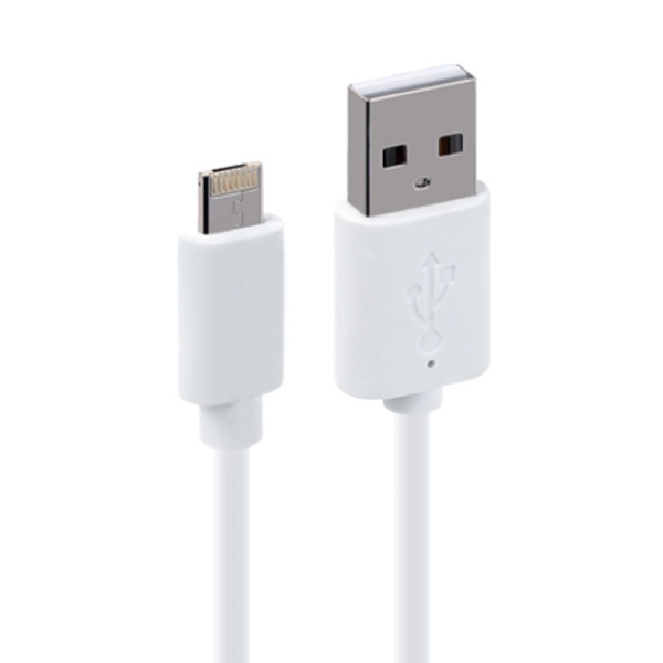 USB-A 2.0 to 2in1 충전케이블 양면 멀티 화이트/1m