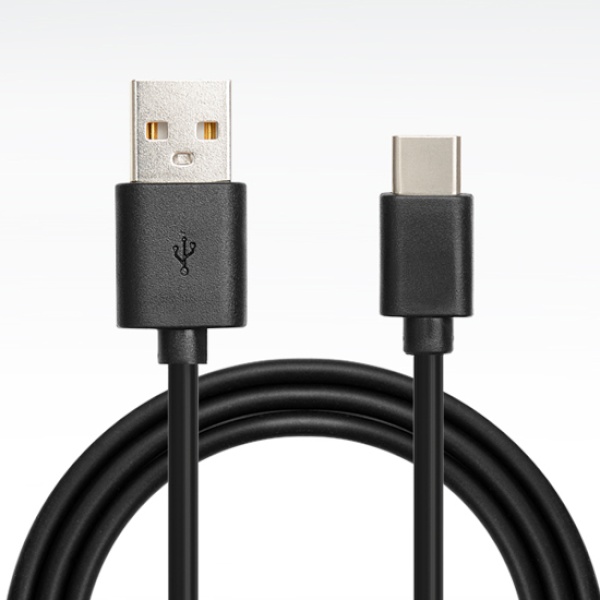 USB-A 2.0 to Type-C 충전케이블 블랙/1m
