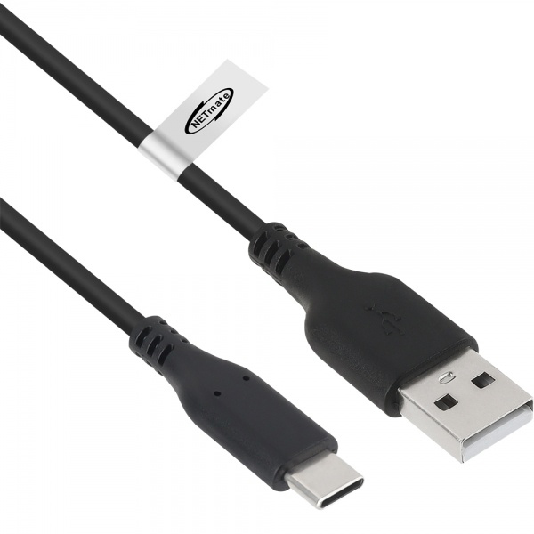 C타입 고속충전&데이터전송 기본형 USB 케이블 블랙 1m