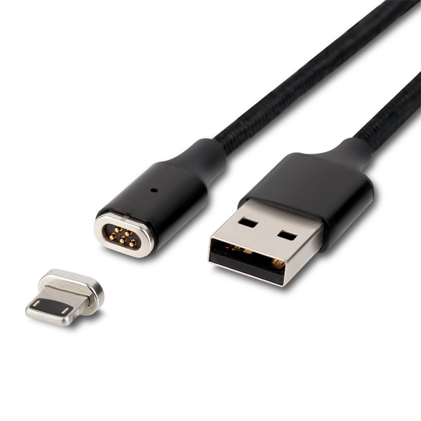 USB-A 2.0 to 8핀 고속 충전케이블 블랙/1m