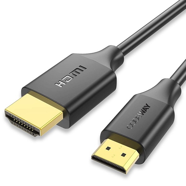 미니 HDMI 2.0 to HDMI2.0 모니터 변환 케이블 블랙 2m