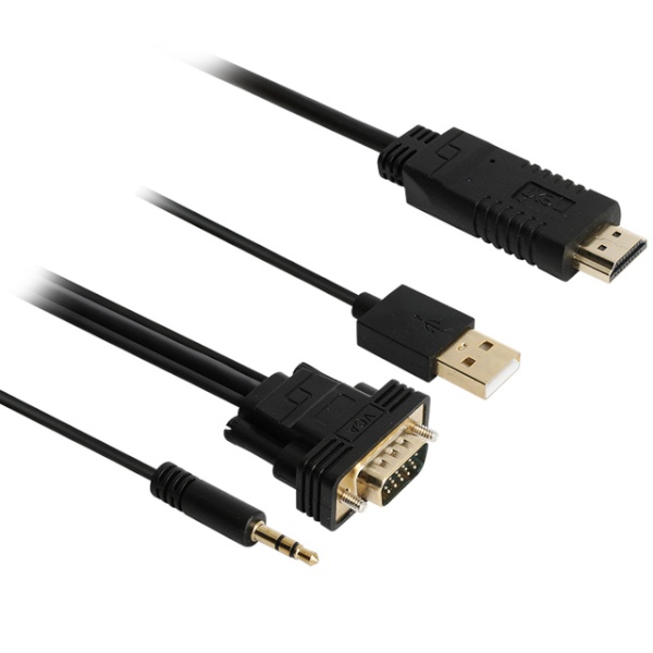 D-SUB 변환 HDMI 1.3 모니터 연결 케이블 1.8m