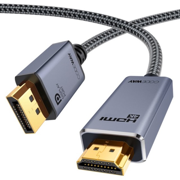 DP1.4 to HDMI2.0 모니터 연결 메탈 케이블 5m