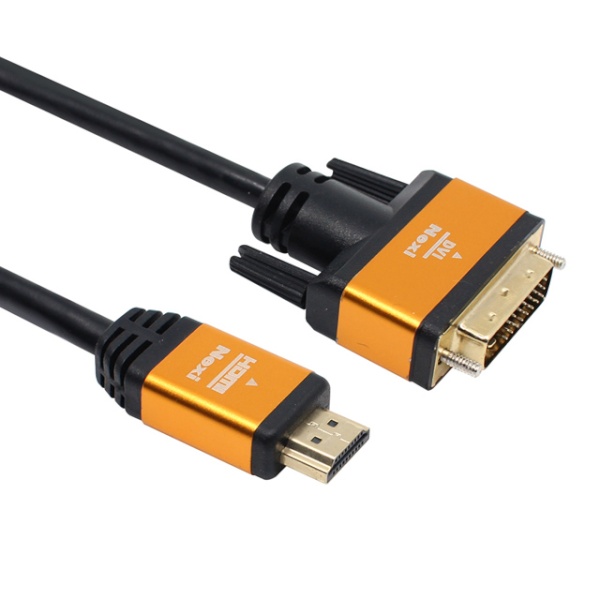 DVI 듀얼 변환 HDMI 2.0 모니터 메탈 케이블 20m