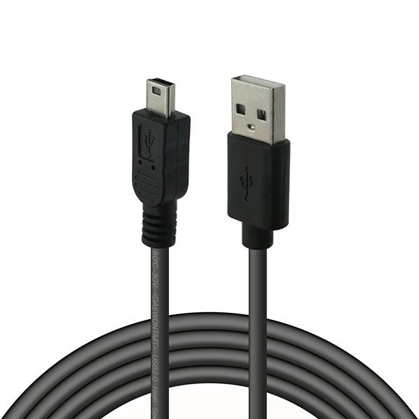 USB-A 2.0 to Mini 5핀 변환케이블 보급형 블랙 1M