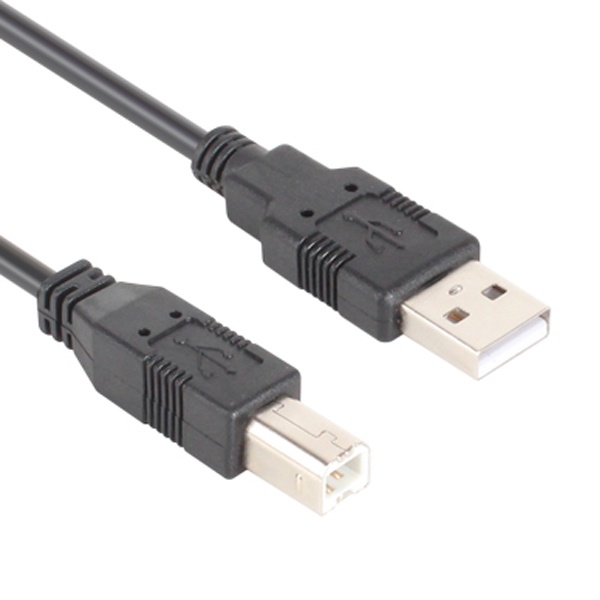 USB-A 2.0 AM to USB-B 2.0 BM 변환케이블 프린터용 블랙 1M