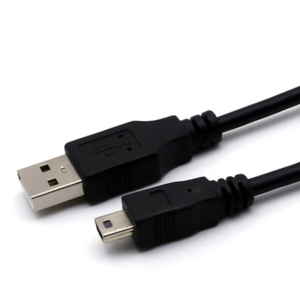 USB-A 2.0 to Mini 5핀 변환케이블 블랙 1M