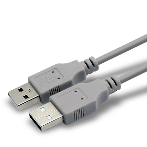 USB-A 2.0 AM to AM 케이블 데이터전송 충전 480Mbps 그레이 1M