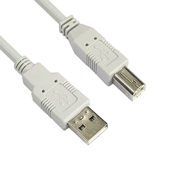 USB-A 2.0 to USB-B 2.0 변환케이블 그레이 프린터 연결용 2M