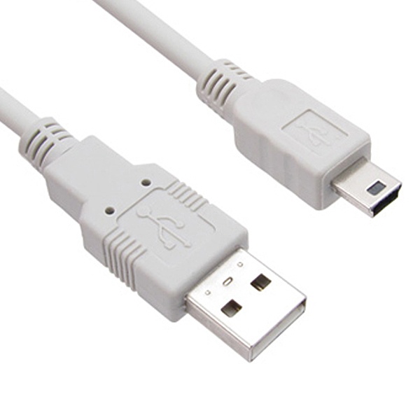 USB-A 2.0 to Mini 5핀 데이터 전송케이블 짧은 길이 0.3M