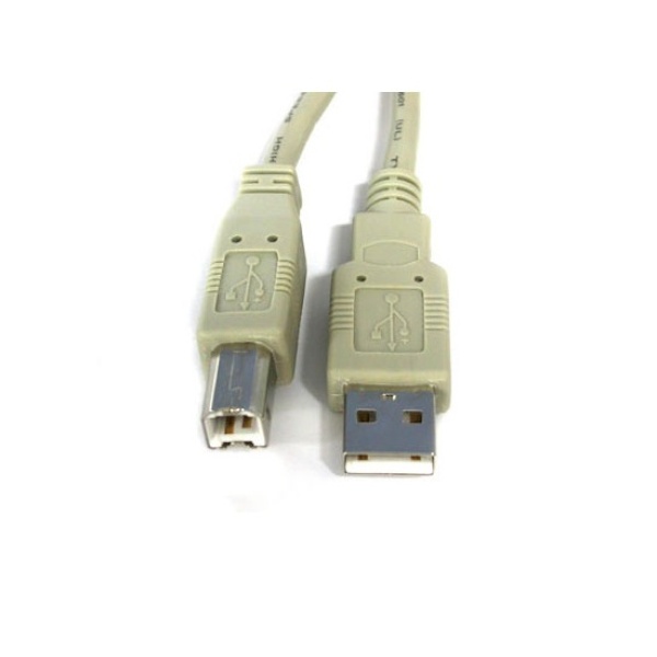 USB-A 2.0 to USB-B 2.0 변환케이블 프린터 및 기타 장비 연결용 그레이 1.8M