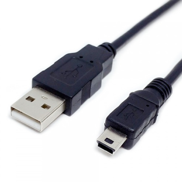 USB-A 2.0 to Mini 5핀 변환케이블 블랙 1.5M