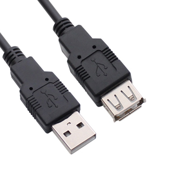 USB-A 2.0 AM-AF M/F 연장케이블 블랙 2M